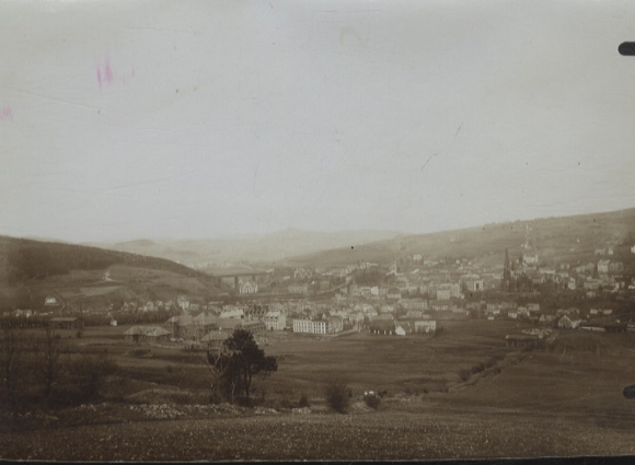 Original Foto Schlesien, Grafschaft Glatz, Neurode (Nowa Ruda), Gesamtpanorama, um 1900