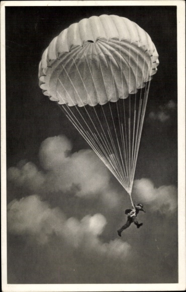 Ak Deutsche Luftwaffe, Fallschirmjäger, Wehrmacht