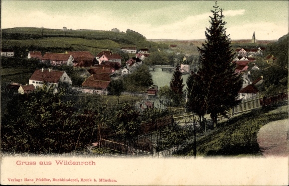 Ansichtkaart Wildenroth Grafrath Oberbayern, totaalaanzicht