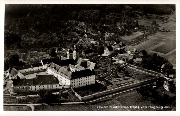 Ak Plankstetten Berching in der Fränkischen Alb Oberpfalz, Fliegeraufnahme
