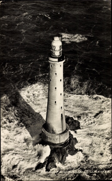 Postcard Port St Mary Isle of Man, Lighthouse