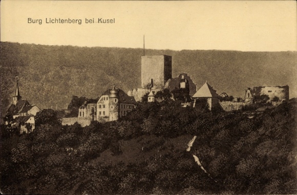 Kusel in the Palatinate, Lichtenberg Castle, fortress, landscape, historical architecture