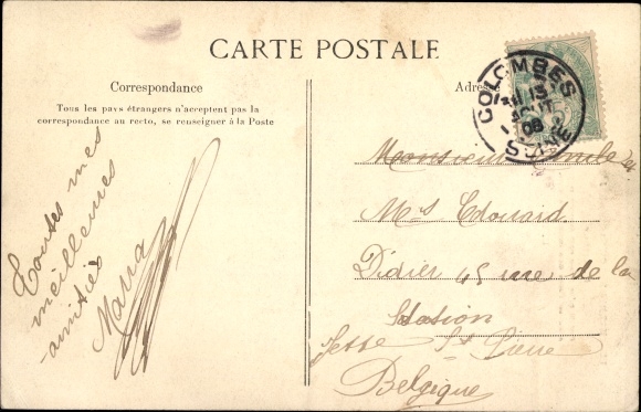 Postcard Paris, The Bird Charmer in the Tuileries Garden, Mr. Arthur