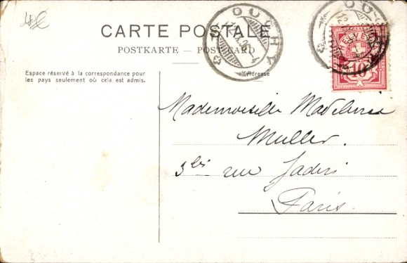 CPA Lac Leman, parowiec Le Genève