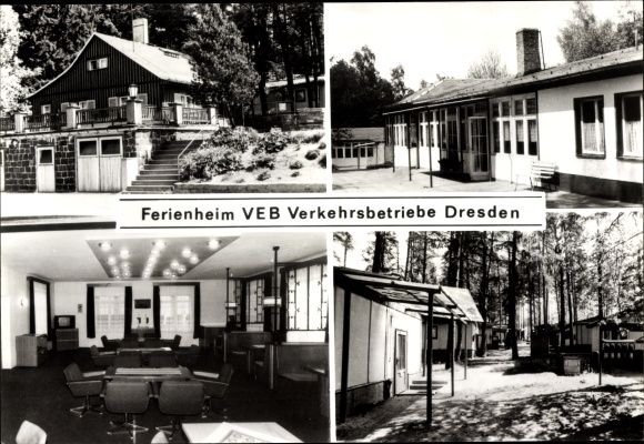 Postcard Hinterhermsdorf Sebnitz Saxony, holiday home VEB Verkehrsbetriebe Dresden