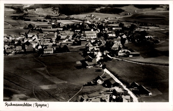 Postcard Ruhmannsfelden i. Bavaria, view of the town