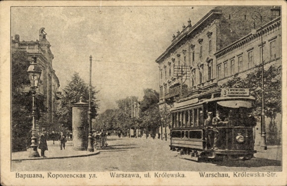 KP Warszawa Warszawa Polska, ul. Królewska, linia tramwajowa 3