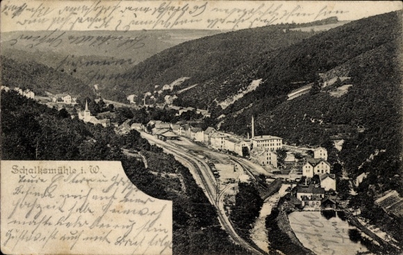 PC Schalksmühle in the Sauerland, panorama