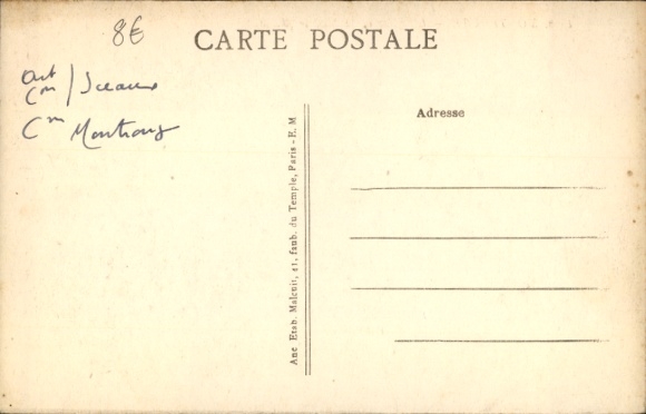 Postcard Montrouge Hauts de Seine, L'Eglise et la Mairie