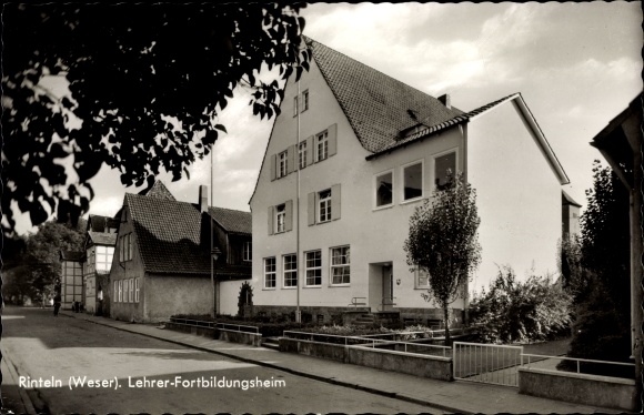 Postcard Rinteln on the Weser, teacher training home
