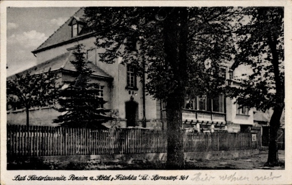 Ak Bad Klosterlausnitz in Thüringen, Pension und Hotel Fritschka