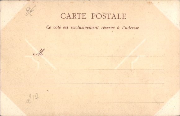 Postcard Les Ponts de Cé Maine et Loire, with Mairie and castle, trees and road, photo