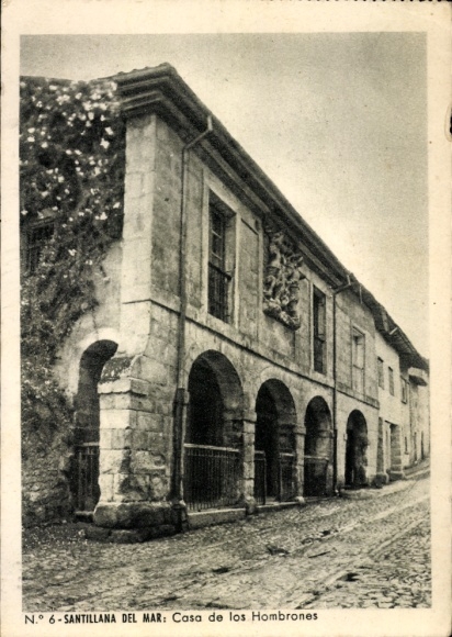 Postcard Santillana del Mar Cantabria, Casa de los Hombrones