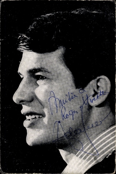 Autogrammkarte Musiker Adamo, Autogramm