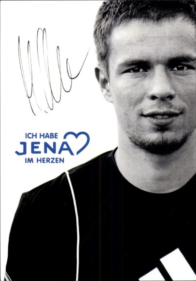 Autogrammkarte Fußballer Martin Ullmann, FC Carl Zeiss Jena, Autogramm