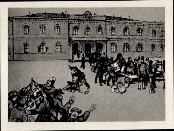 Collection picture history of the German labor movement part II picture 43, strike in Crimmitschau 1903