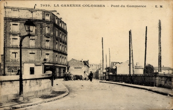 Postcard La Garenne Hauts de Seine, Pont du Commerce