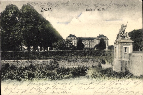KP Brühl w Westfalii, zamek z parkiem, bardzo zadowolony, dutus, fol