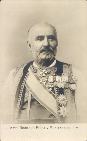 PC Nicholas Prince of Montenegro, portrait, uniform, order, NPG 266-21