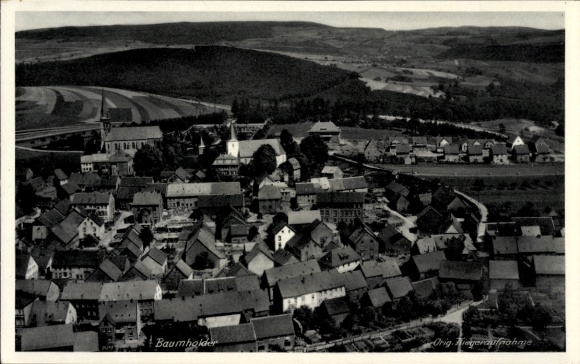Ak Baumholder im Westrich, luchtfoto