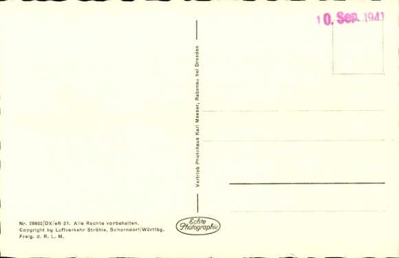 Postcard Oelsa Rabenau in the Ore Mountains Saxony, aerial photograph