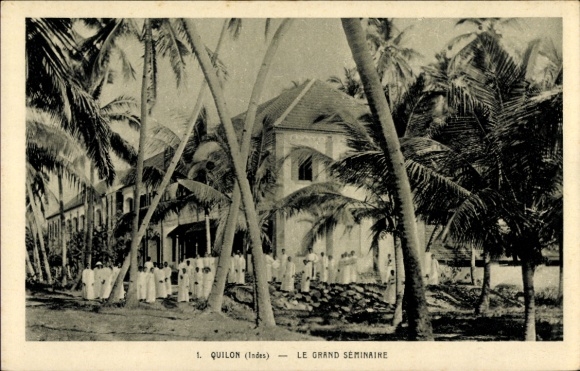 Ak Quilon Indien, Le Grand Seminaire, Missionare