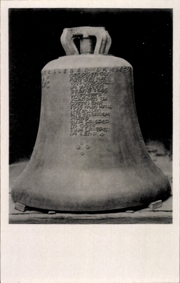 Ak Sandersleben in Anhalt, Vredesklok van de Mariakerk