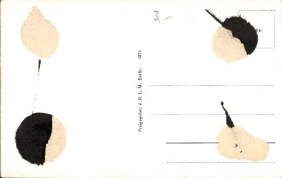 Postcard training single-seater Bücker Jungmeister, fighter aircraft, Luftwaffe