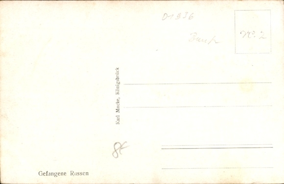 Postcard Königsbrück in Upper Lusatia, Russian prisoners of war, arrival at the station