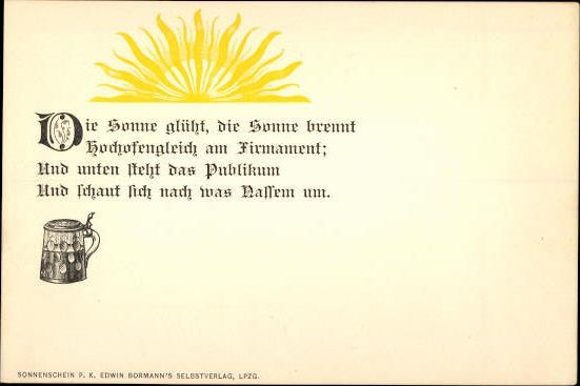 Set of PCs in envelope, sunshine with humorous sayings