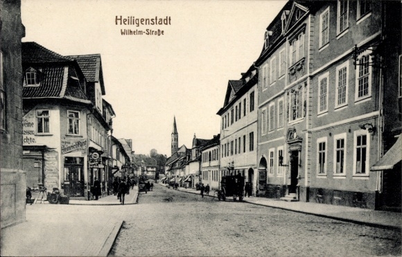 KP Heilbad Heiligenstadt Eichsfeld Turyngia, Wilhelmstraße, architektura, widok na ulicę