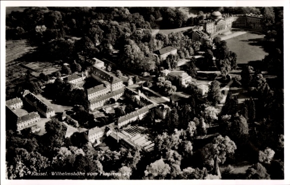 Ak Bad Wilhelmshöhe Kassel in Hessen, luchtfoto