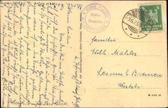 PC Mariaspring Eddigehausen Bovenden Lower Saxony, Plesse ruins