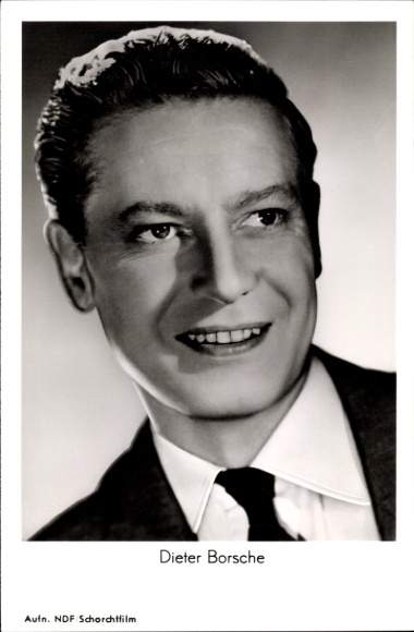 Postcard actor Dieter Borsche, portrait, fanfares of love