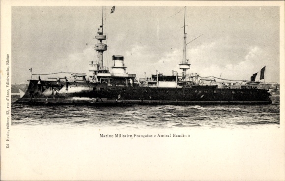 Ak Französisches Kriegsschiff, Marine Militaire Francaise Amiral Baudin