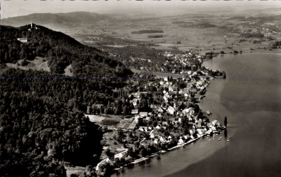 Ak Bodman Ludwigshafen am Bodensee, luchtfoto