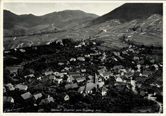 Postcard Eisental Bühl in Baden Black Forest, aerial photograph