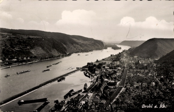 Ak Brohl am Rhein, Panorama