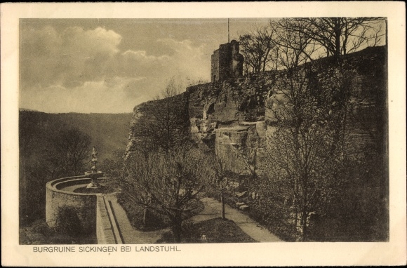 Ak Landstuhl in der Pfalz, Burgruine Sickingen