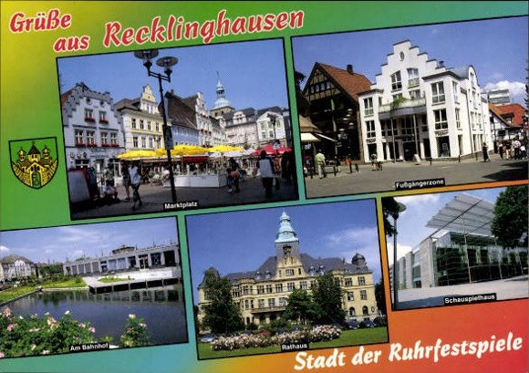 11 alte Ak Recklinghausen in Westfalen, diverse Ansichten
