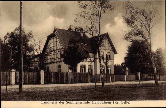 Postcard Hambühren in Lower Saxony, country home of the Sophienschule