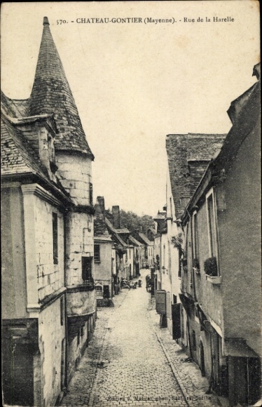 Ak Château Gontier sur Mayenne, Rue de la Harelle