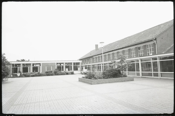 6 celluloid negatives Varrel in Lower Saxony, school, street, church