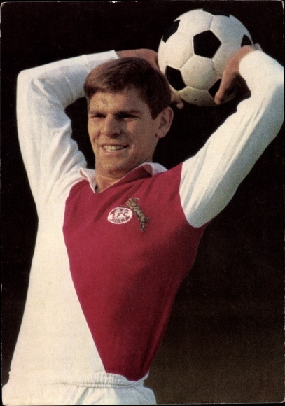 Ak Fußballer Wolfgang Weber, 1. FC Köln, Aral Sammelbild