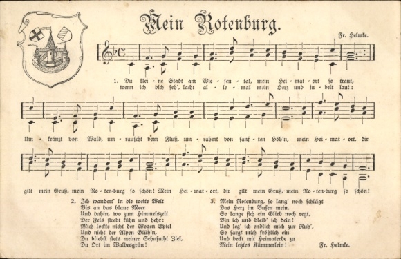 Song Postcard Rotenburg in Hannover Rotenburg an der Wümme, My Rotenburg