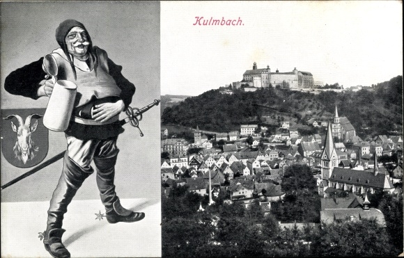 PC Kulmbach in Upper Franconia, general view, beer mug