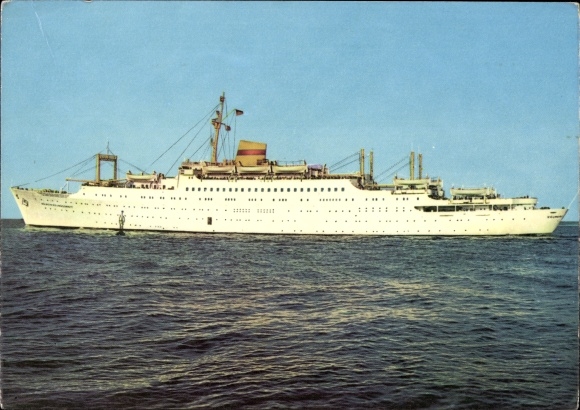 Ak FDGB Urlauberschiff MS Völkerfreundschaft