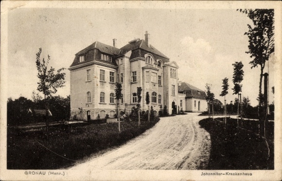 Postcard Gronau an der Leine Lower Saxony, Johanniter Hospital