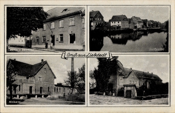 Ak Liebstedt Ilmtal Weinstraße Weimarer Land, Walters Gasthaus, Gut, Molkerei