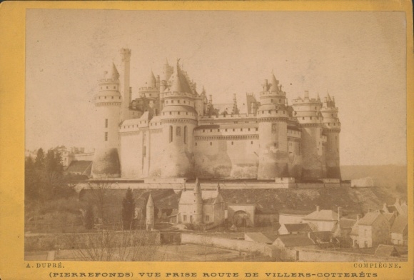 Cabinet photo Pierrefonds Oise, castle